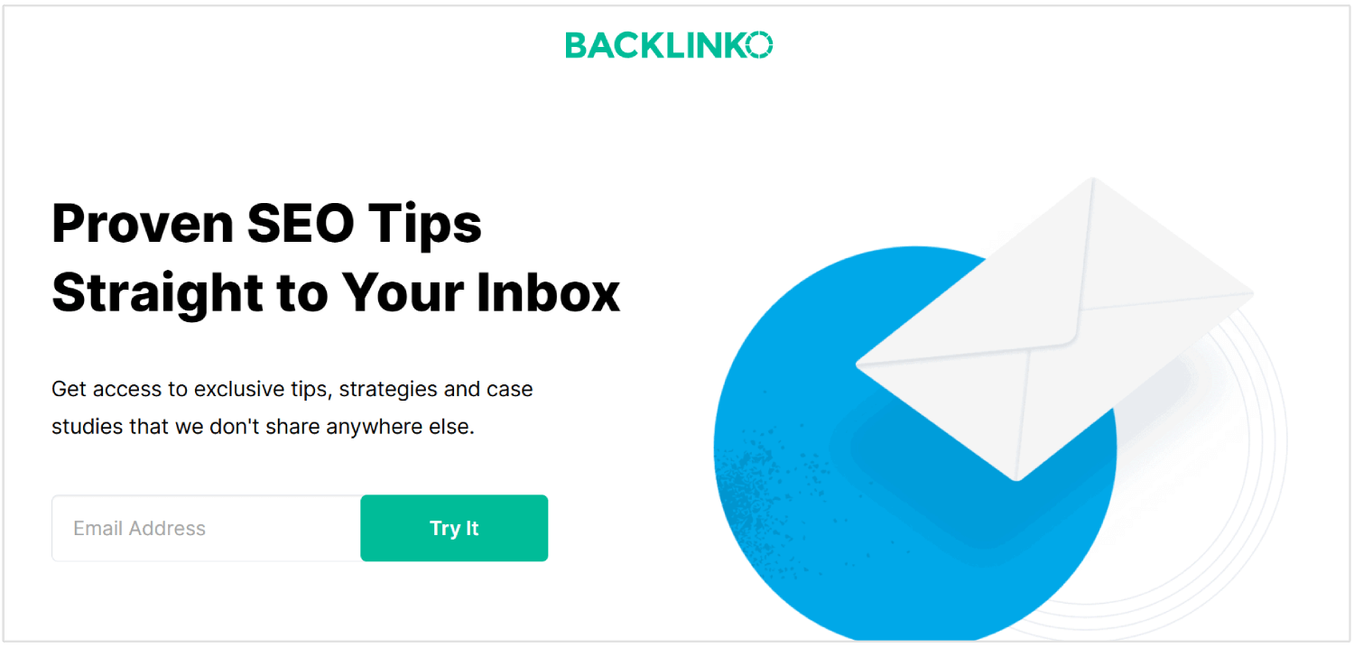 Iscrizione alla newsletter SEO di Backlinko